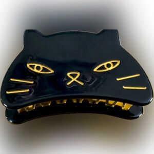 Black Cat Hair Clip